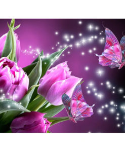 0 6079f6 Home Flowers Diamond Painting