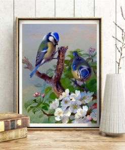 HUACAN Diamond Painting Cross Stitch Birds Diamond Embroidery Animals 5D DIY Mosaic Full Drill Decoration Home Home Birds 5D Diamond Painting