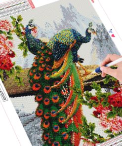 HUACAN 5d Diamond Painting Peacock Animals Picture Of Rhinestone Full Drill Square Diamond Embroidery Decoration Home Home Birds