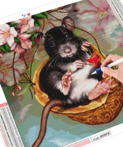 HUACAN Diamond Embroidery Mouse 5d Diamond Painting Cross Stitch Full Square Cartoon Mosaic Picture Of Rhinestones Home HUACAN Diamond Embroidery Mouse 5d Diamond Painting Cross Stitch Full Square Cartoon Mosaic Picture Of Rhinestones